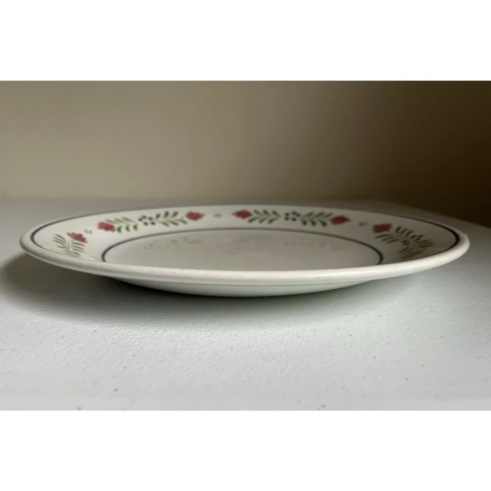 Vintage Johnson Brothers England Provincial Floral Dinner Plate Floral Rim 1992